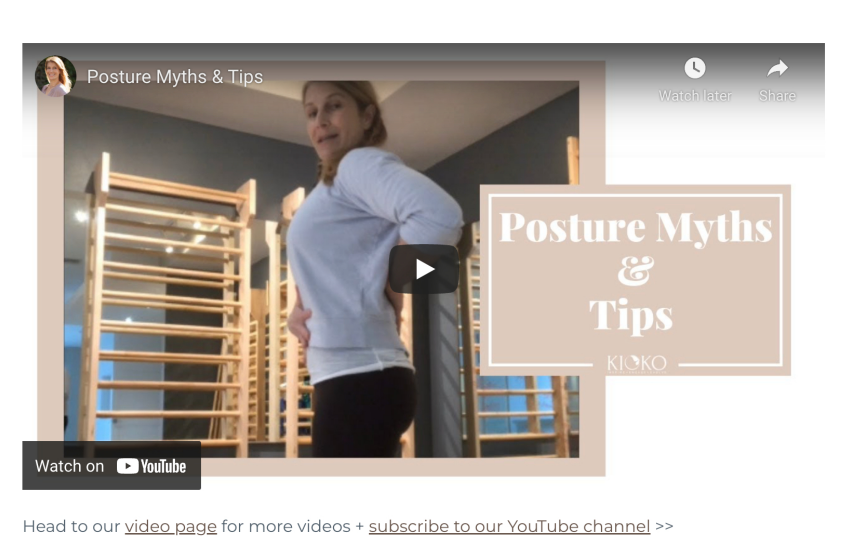 Posture Myths & Tips